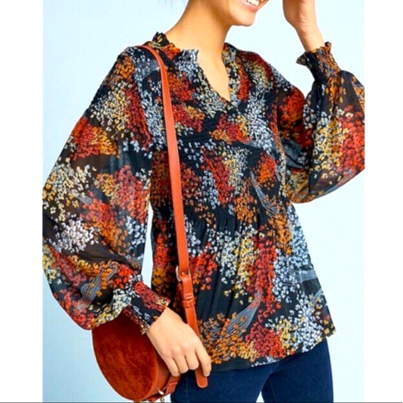 Anthropologie Tops - Anthropologie Akemi + Kin Adria Smocked Top